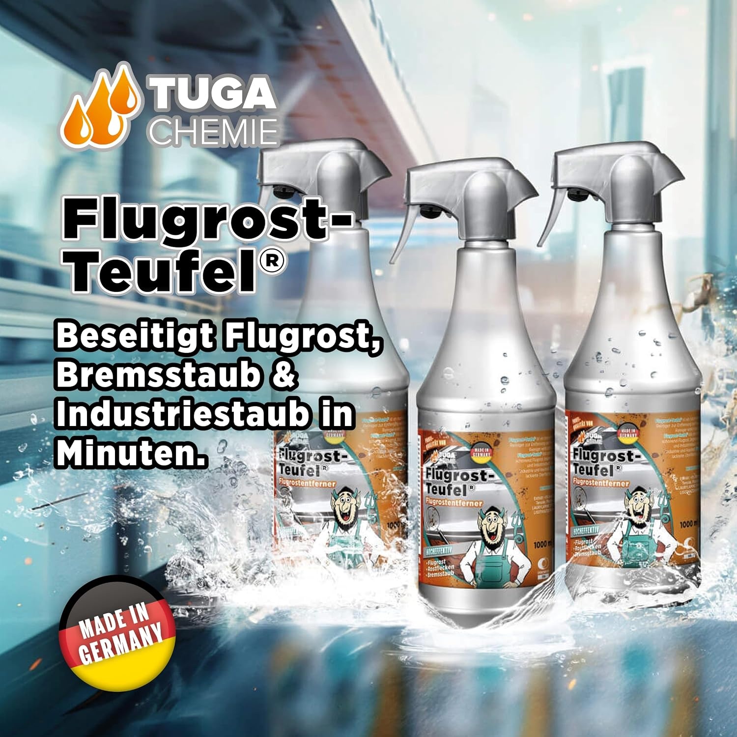 image:imageTUGA Chemie FlugrostTeufel Flugrostentferner pH hautneutral 5 L Kanister