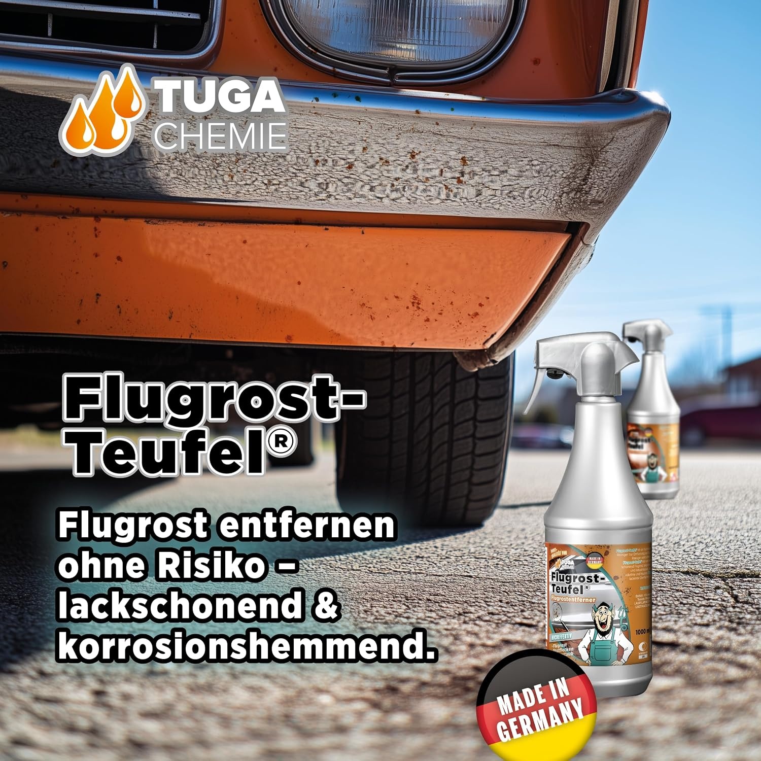 image:imageTUGA Chemie FlugrostTeufel Flugrostentferner pH hautneutral 5 L Kanister