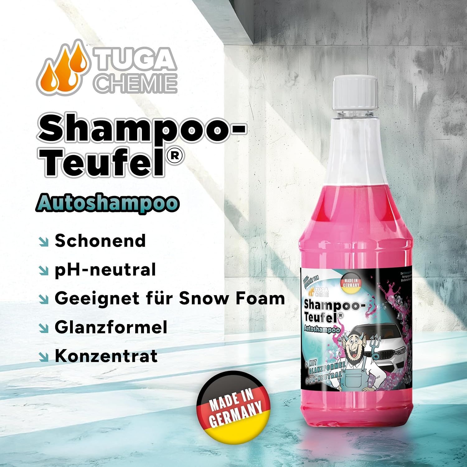 image:imageTUGA Chemie ShampooTeufel Autoshampoo Konzentrat Lackschonend 5L Kanister