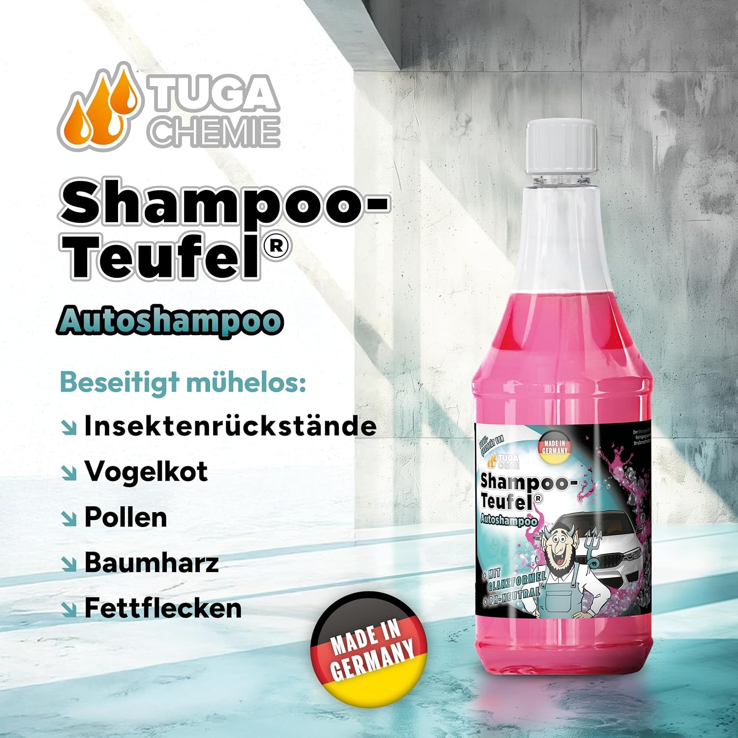 image:imageTUGA Chemie ShampooTeufel Autoshampoo Konzentrat Lackschonend 5L Kanister