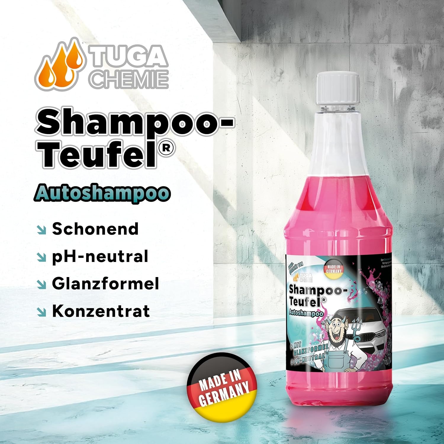 image:imageTUGA Chemie ShampooTeufel Autoshampoo Konzentrat Lackschonend 5L Kanister