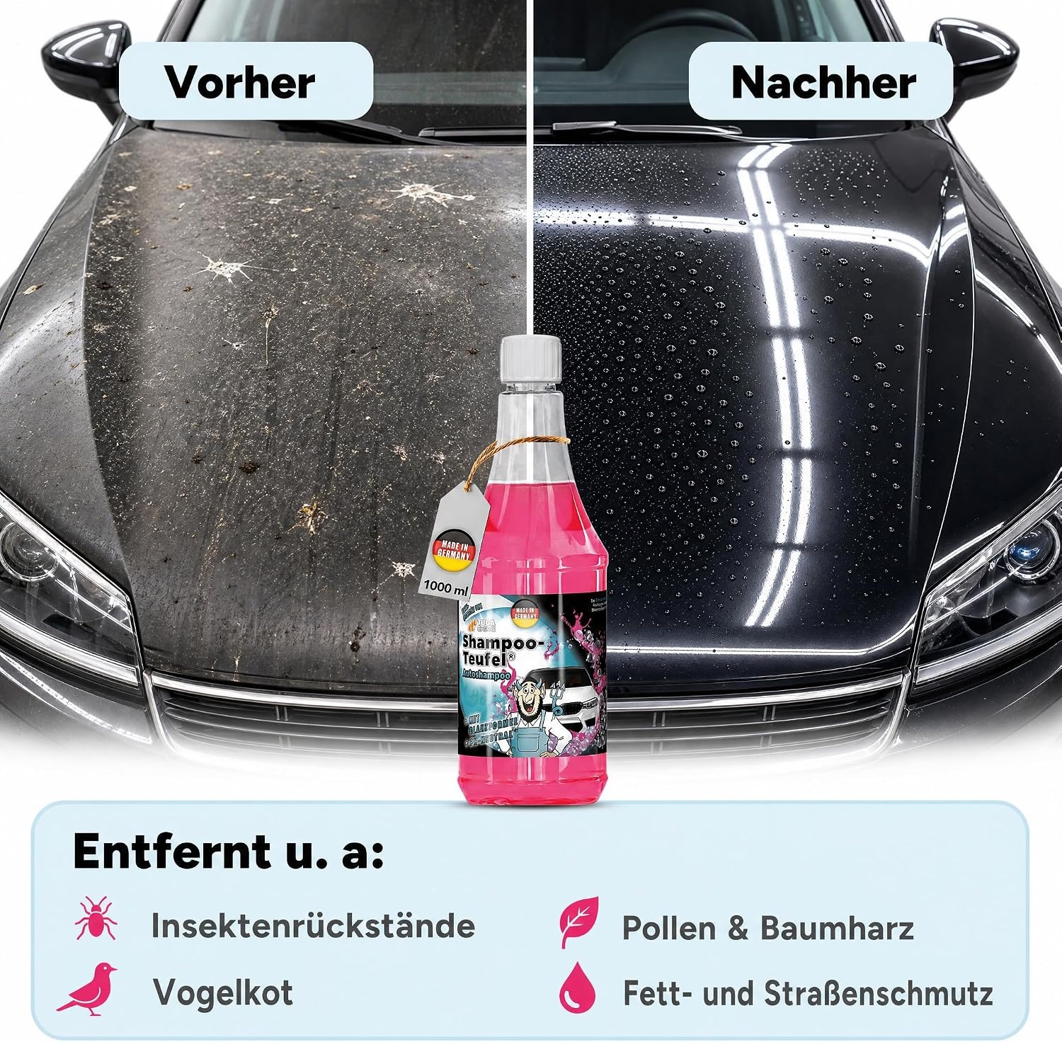 image:imageTUGA Chemie ShampooTeufel Autoshampoo Konzentrat pHneutral 1 L
