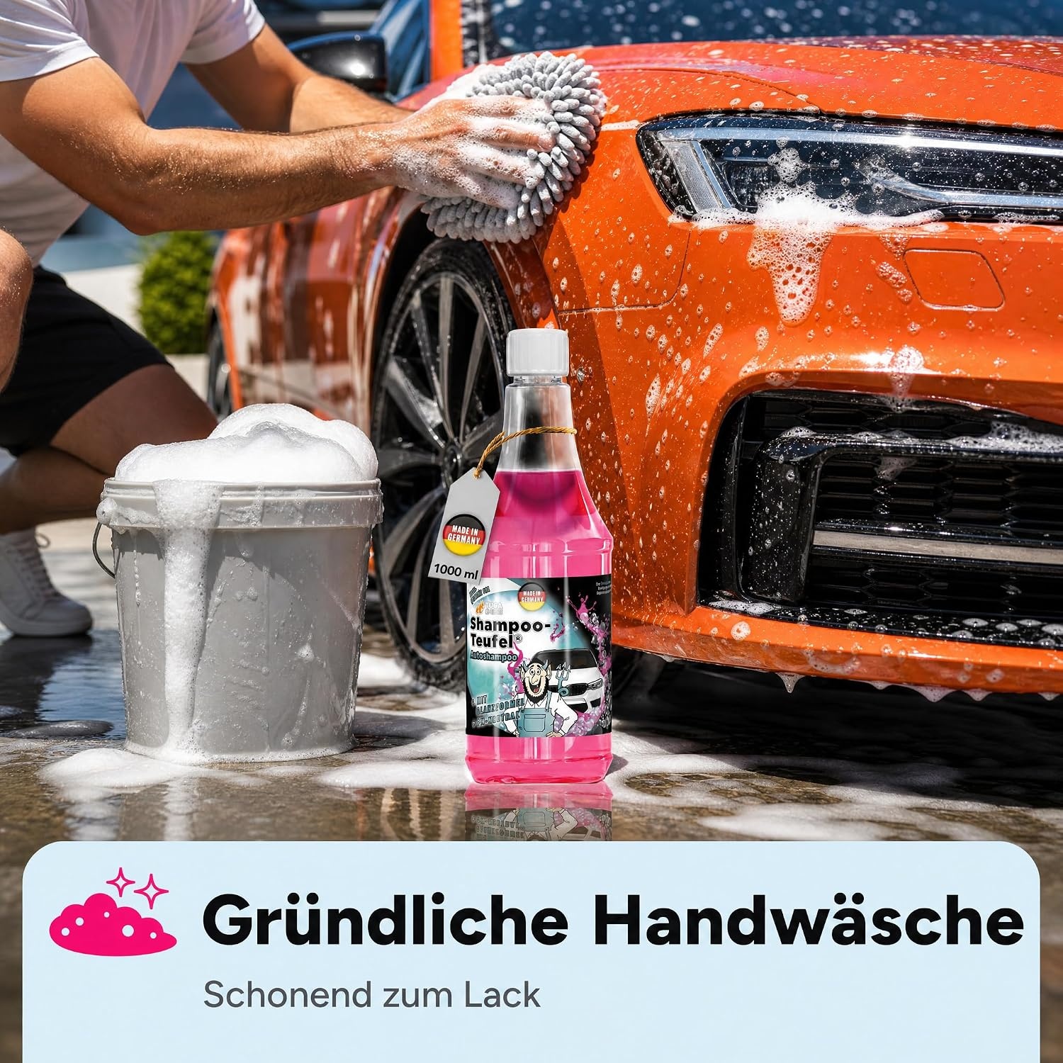 image:imageTUGA Chemie ShampooTeufel Autoshampoo Konzentrat pHneutral 1 L