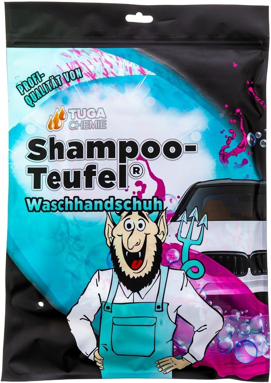image:imageTUGA Chemie ShampooTeufel Waschhandschuh Mikrofaser