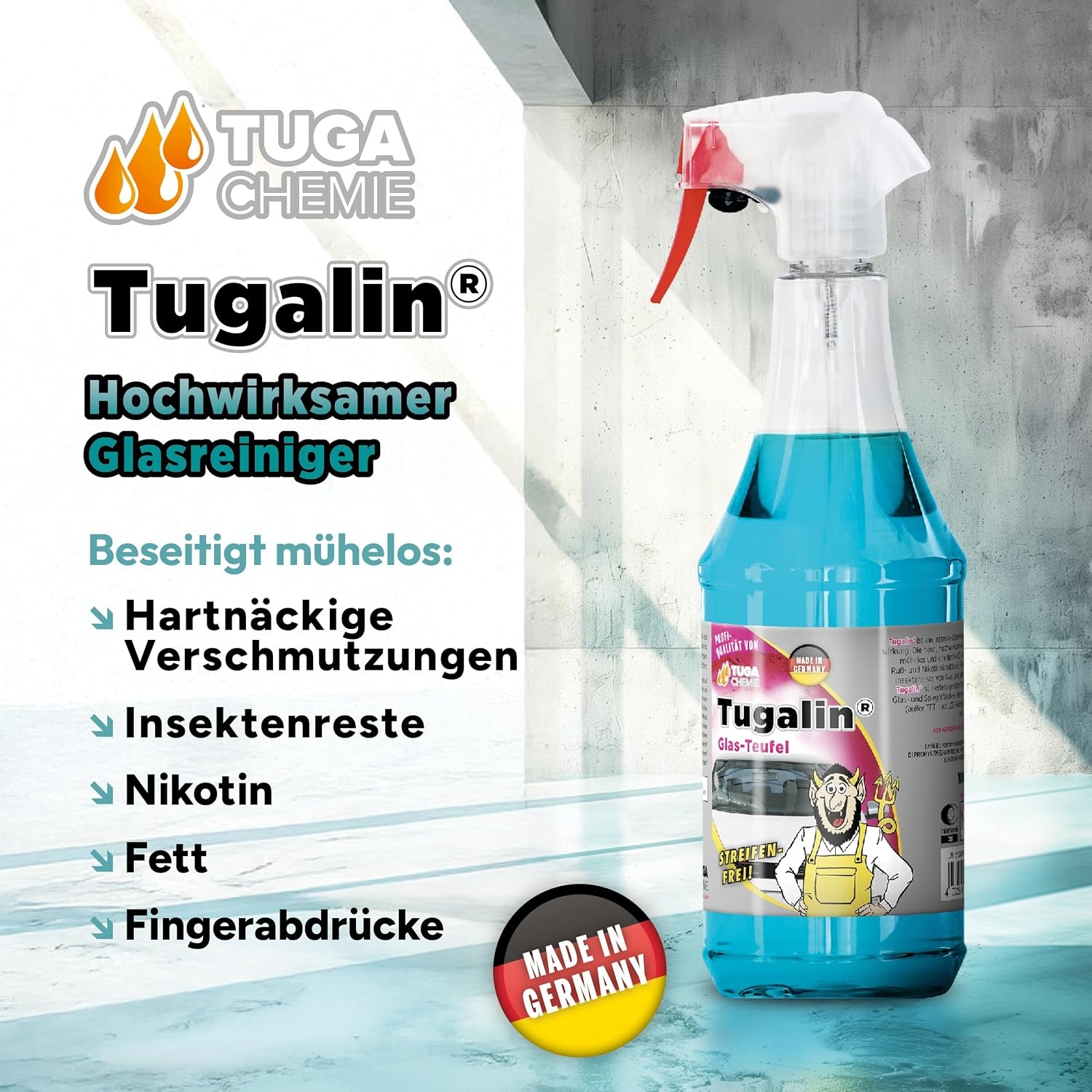 image:imageTUGA Chemie Tugalin Glasreiniger Auto 5 L Kanister Made in Germany5 l 1er Pack