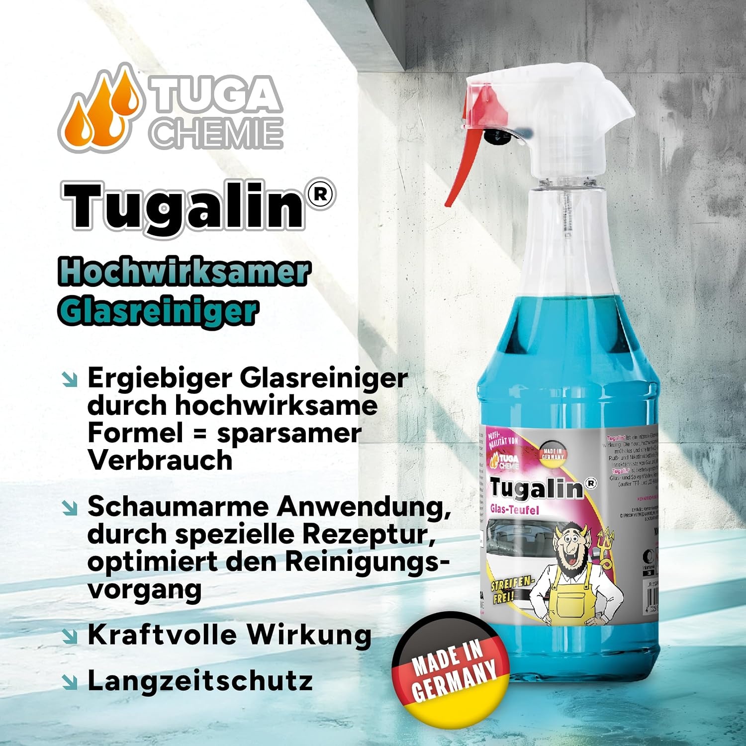 image:imageTUGA Chemie Tugalin Glasreiniger Auto 5 L Kanister Made in Germany5 l 1er Pack