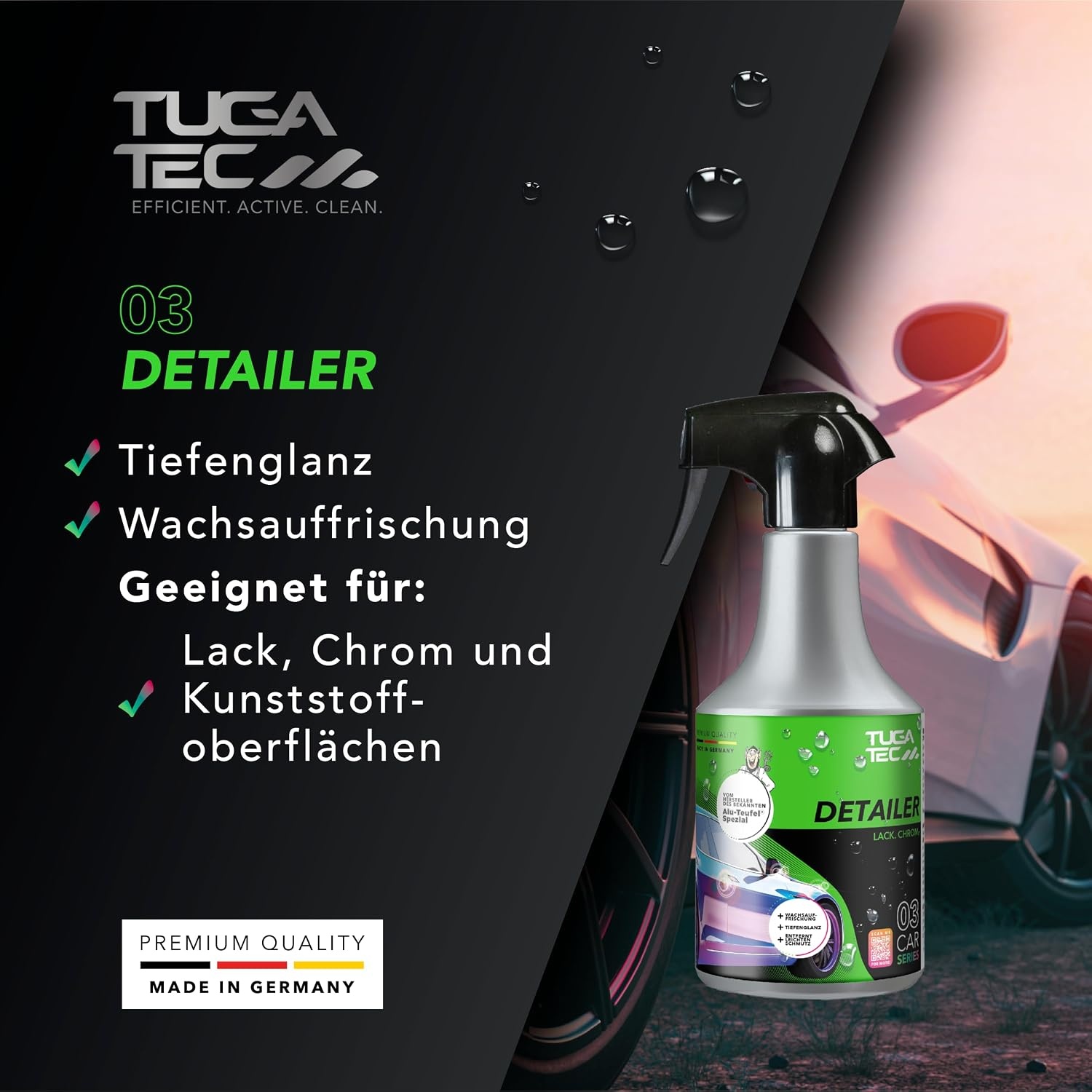 image:imageTUGA TEC Detailer 500 mL LackpflegeSpray Schnellversiegelung fr Lack