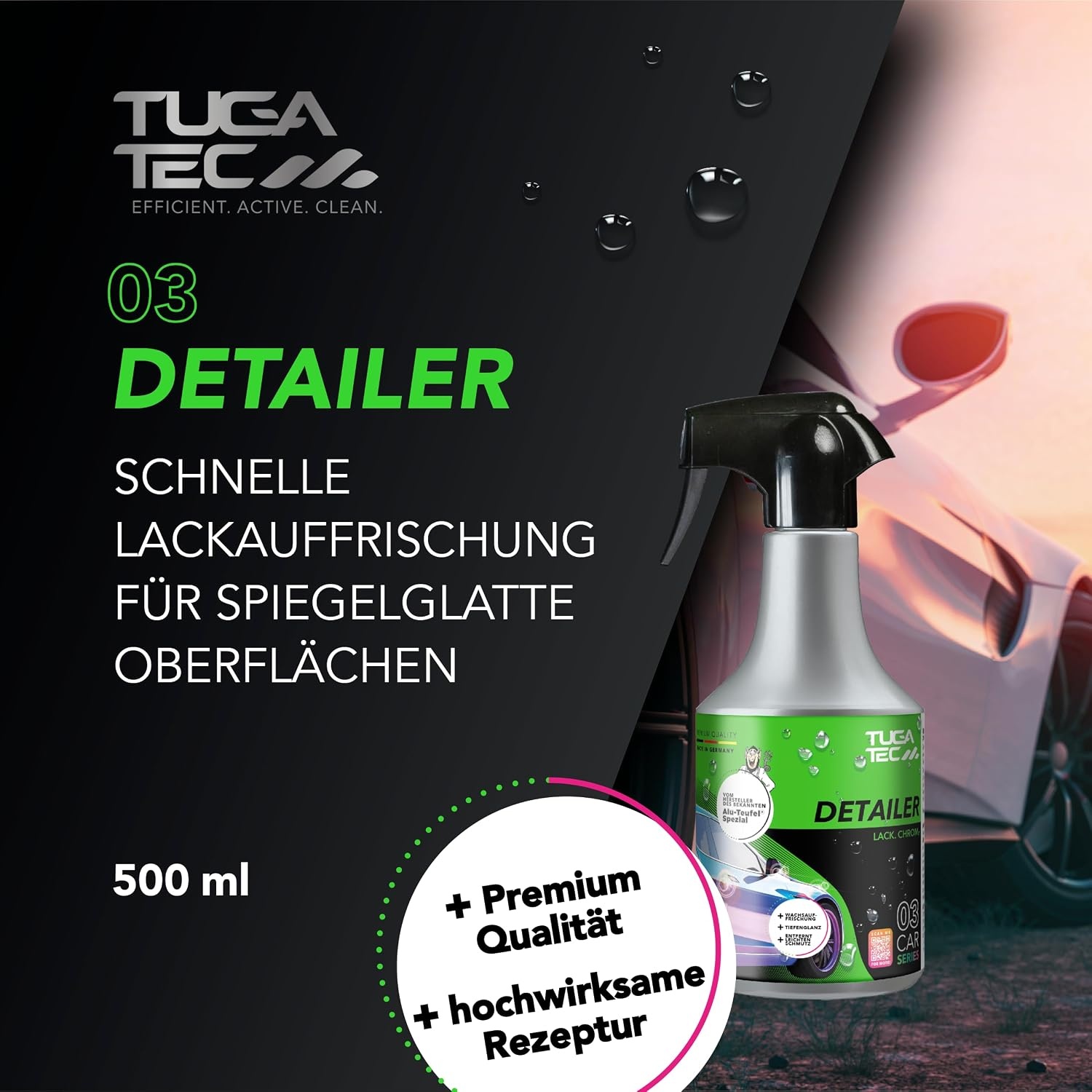 image:imageTUGA TEC Detailer 500 mL LackpflegeSpray Schnellversiegelung fr Lack
