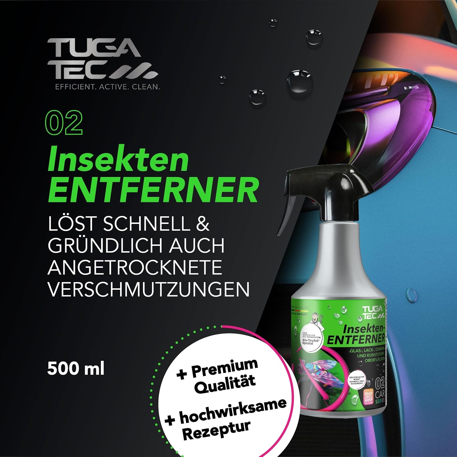 image:imageTUGA TEC Insektenentferner Premium 500 mL fr Lack Glas Kunststoff Chrom