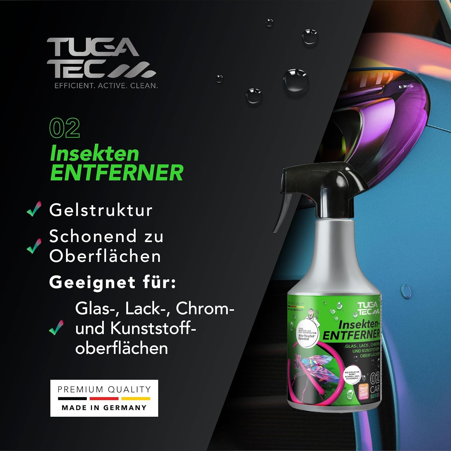 image:imageTUGA TEC Insektenentferner Premium 500 mL fr Lack Glas Kunststoff Chrom