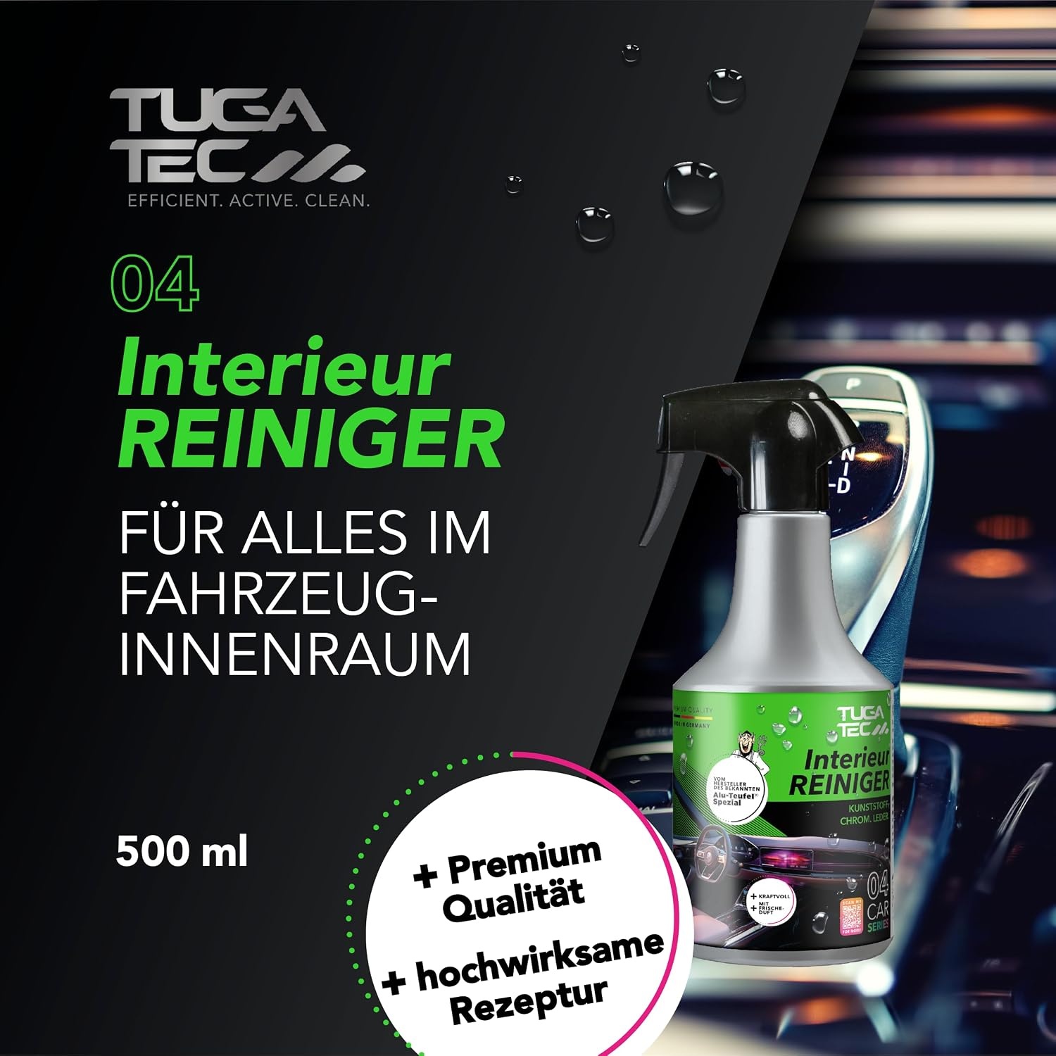 image:imageTUGA TEC Interieur Reiniger Premium 500 mL Innenreiniger fr Auto LKW Bus